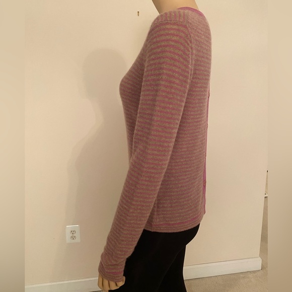 MASSIMO MOLINA / Cashmere Sweater/ Pink & Gray / Size Medium (44 Italian) - Picture 7 of 15